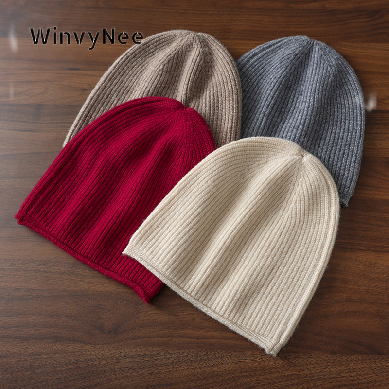 Beanie Cuffed Knit - Gorro de lana pura con borde